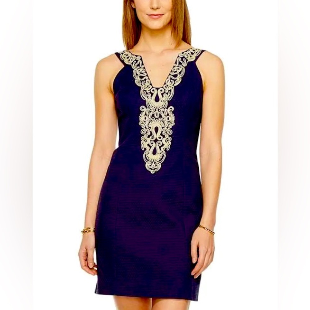 Lilly Pulitzer Navy Sleeveless Shift Dress